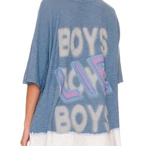 Boys Lie stormy boyfriend oversized long tee OS